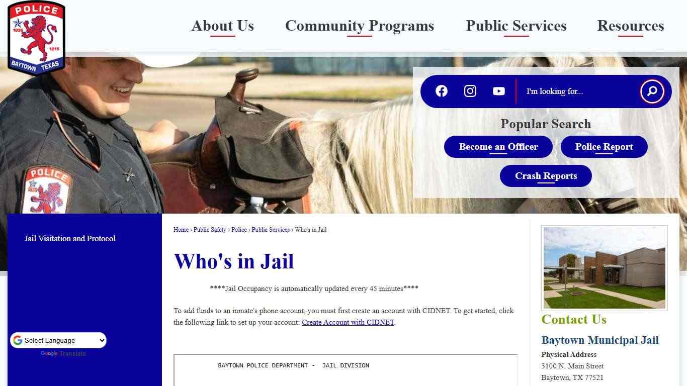 Who's in Jail | Baytown, TX